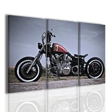 Quadri moderni 3pz. 120x90cm Harley Davidson VI quadro moderno moto arredare