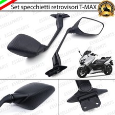 COPPIA SPECCHIETTI RETROVISORI CUSTOM PER YAMAHA T-MAX 530 CARBON LOOK NERO