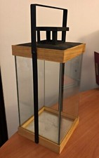 Lanterna da esterno-interno grande Vetro - Legno - Metallo. Lavoro artigianale. 