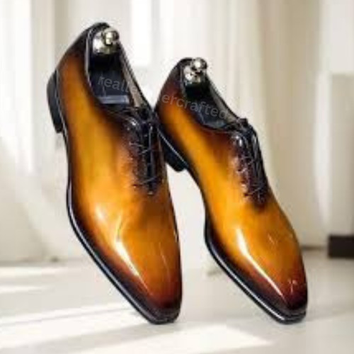 Scarpe oxford pelle - pelle, con