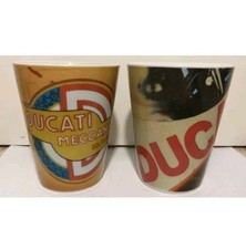 PAIR ADVERTISING MUGS DUCATI