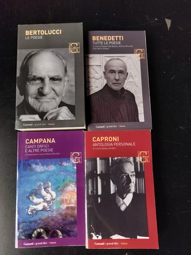 Lotto libri garzanti poesia - lotto,