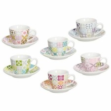 Set da 6 tazzine + 6 piattini