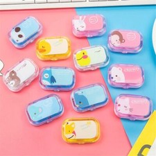 Porta lenti a contatto kawaii con pinza,applicatore e specchio fantasia casuale