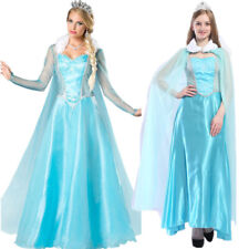 Costume donna principessa Elsa Anna Frozen cosplay regina adulto vestito fantasia festival