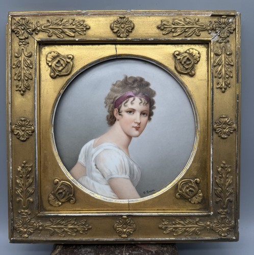 Francese miniatura ritratto - francese?,