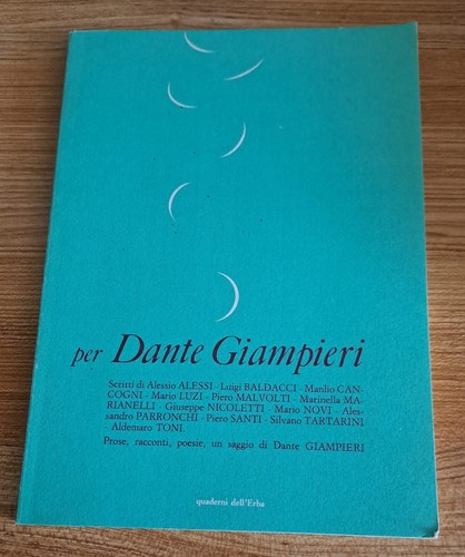 Per dante giampieri - giampieri, quaderni