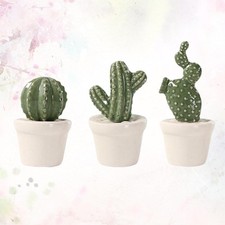  3 Pcs Piantine Finte Cactus