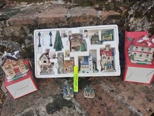 villaggio natalizio in ceramica