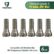 Cilindro temporaneo in titanio multi unità 6 pezzi adatto a Bredent SKY veloce e fisso D5.65