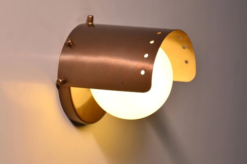 Applique moderna ottone - in,