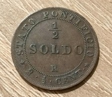 1/2 SOLDO 1867 QSPL STATO
