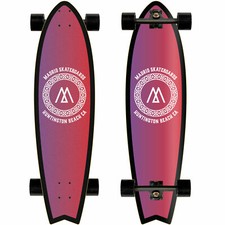 MADRID Pistola 36'' Longboard Skateboard Set Completo Con Assi Rotoli Gradiente