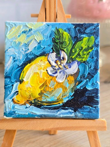 Quadro olio limone - , 7x7