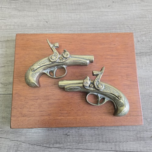 Brass antique pistol - antique, hand