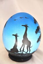hand painted ostrich egg