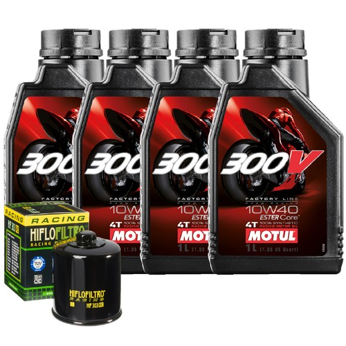 Kit tagliando olio motul 300v - kit,