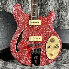 Italia guitar rimini red - guitar, 6