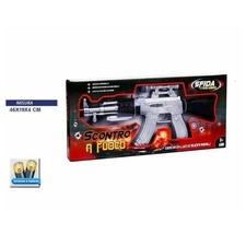 SCONTRO A FUOCO MITRA FUCILE CON LUCI E SUONI A BATTERIE GIOCATTOLO GIOCO BAMBIN