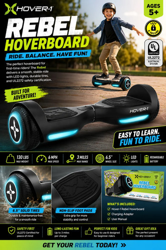 Hover rebel hoverboard 6 - rebel,