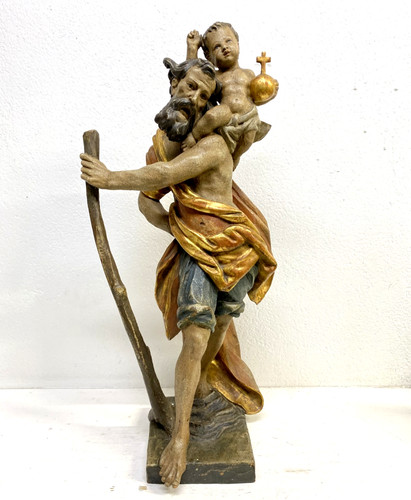 Scultura san cristoforo - scultura,