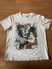 T-shirt ZYZZ Shop unisex adulto amiamo lanciare incantesimi bianco sporco XL