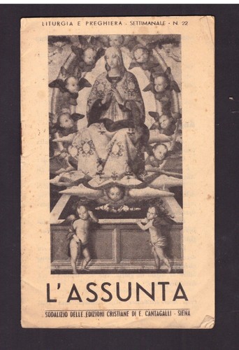 Libretto religioso assunta - libretto, l'assunta