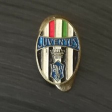 Distintivo Calcio JUVENTUS  Anni 50 , con piedino 