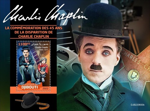 Francobolli charlie chaplin - charlie,