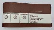 Longines Certificato Di