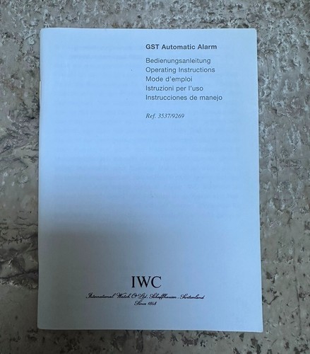 Iwc gst alarm ref - gst, /