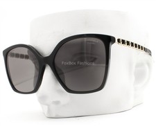 Chanel Sunglasses Black Gold