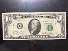 Banconota Da 10 Dollari 1969 C