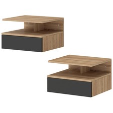 HOMCOM Set di 2 Comodini