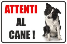Cartello attenti cane targa - attenti,