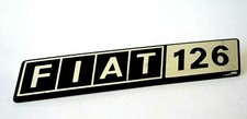 A765M_FIAT 126 Placca in metallo originale