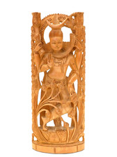 Lord Shiva di Legno Statua