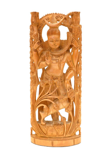Lord shiva legno statua - di,
