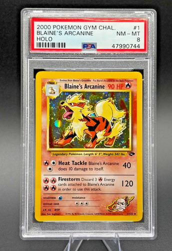 Psa blaine arcanine - psa, blaine's