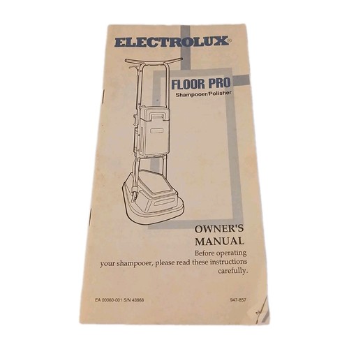 Electrolux floor pro shampoo - electrolux,