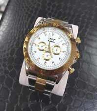 Orologio Polso Zcc Uomo Automatico Cronografo Elegante Silver Oro Fondo Bian lac