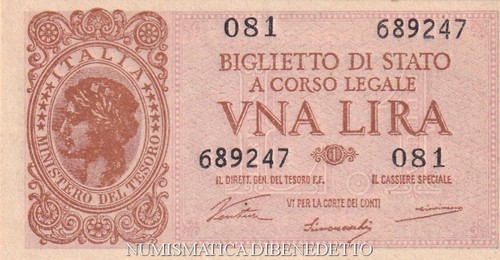 Luogotenenza lira 1944 - -,
