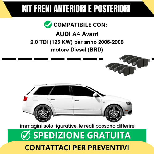 Pastiglie freno ant post - freno,