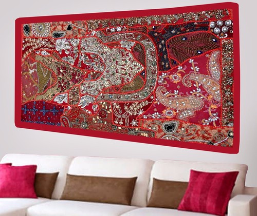 Arazzo patchwork perline