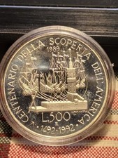 500 LIRE ARGENTO PROOF 1989