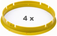 4 anelli di centraggio per cerchi in lega da 73,00 mm a 71,00 mm in plastica ...