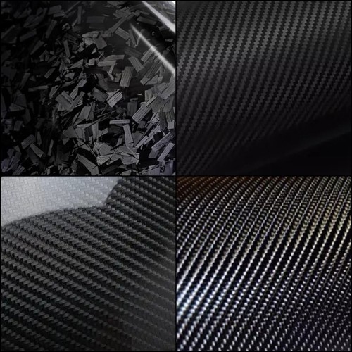 Forgiato nero fibra - 3d/4d/5d,