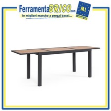 TAVOLO IN ALLUMINIO ANTRACITE