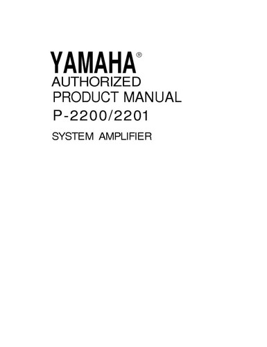 Yamaha 2200 amplificatore - p-2200,
