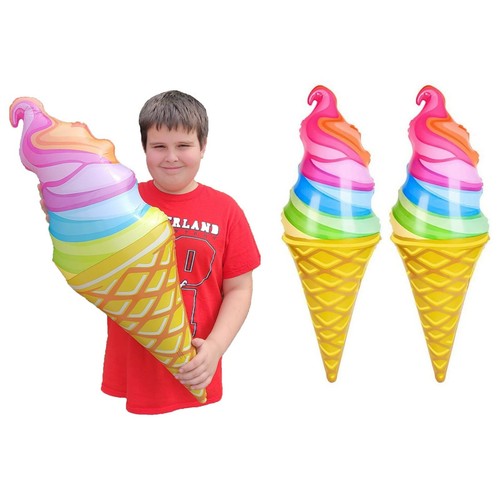 Cono gelato arcobaleno gonfia